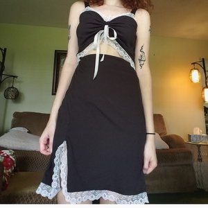 Y2k Black Mini Dress